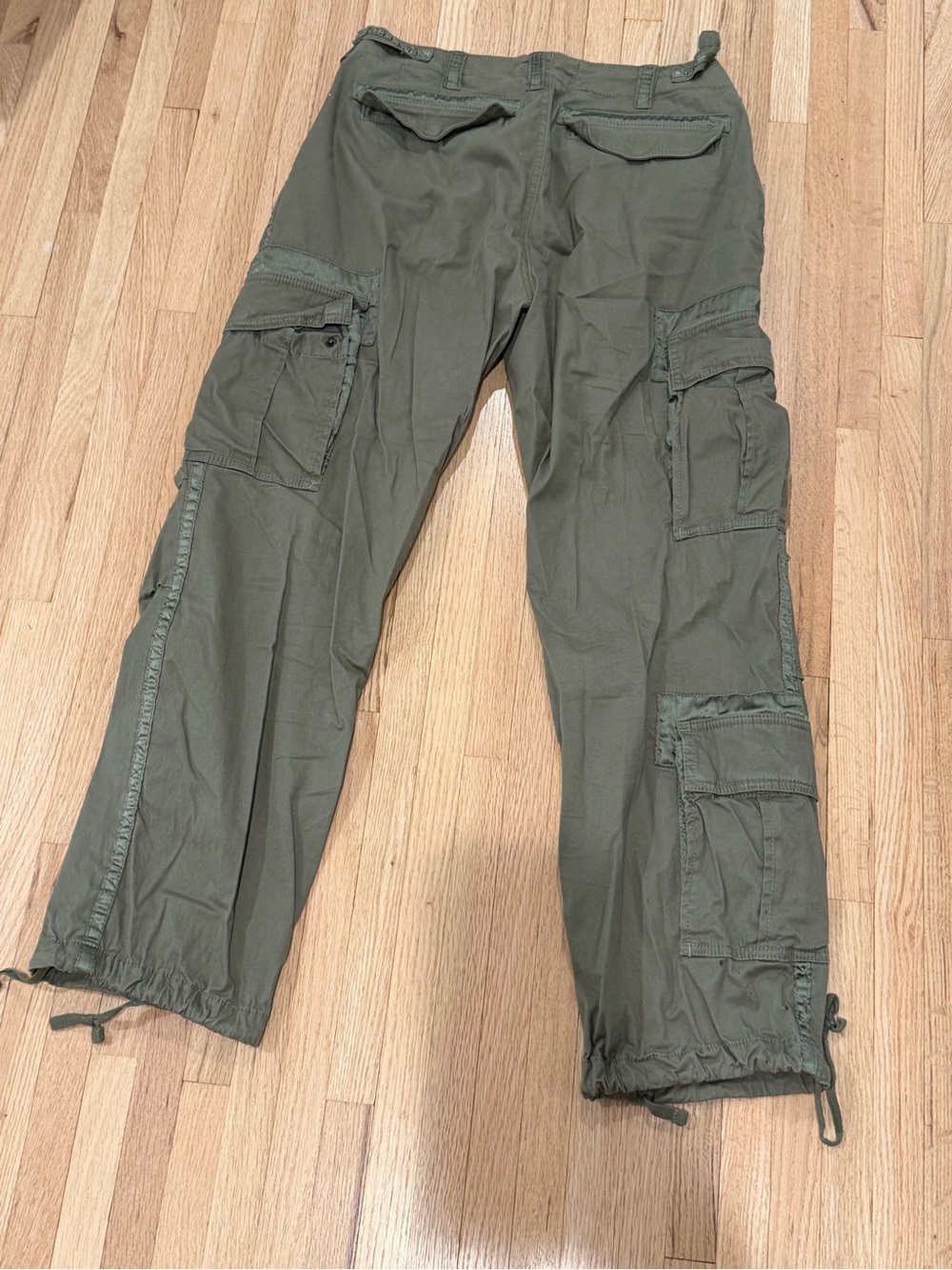Abercrombie & Fitch Olive Cargo Utility Pants 6S (28)